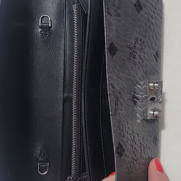 MCM Patricia Visetos Leather Wallet on a Chain - Picture 8 of 13